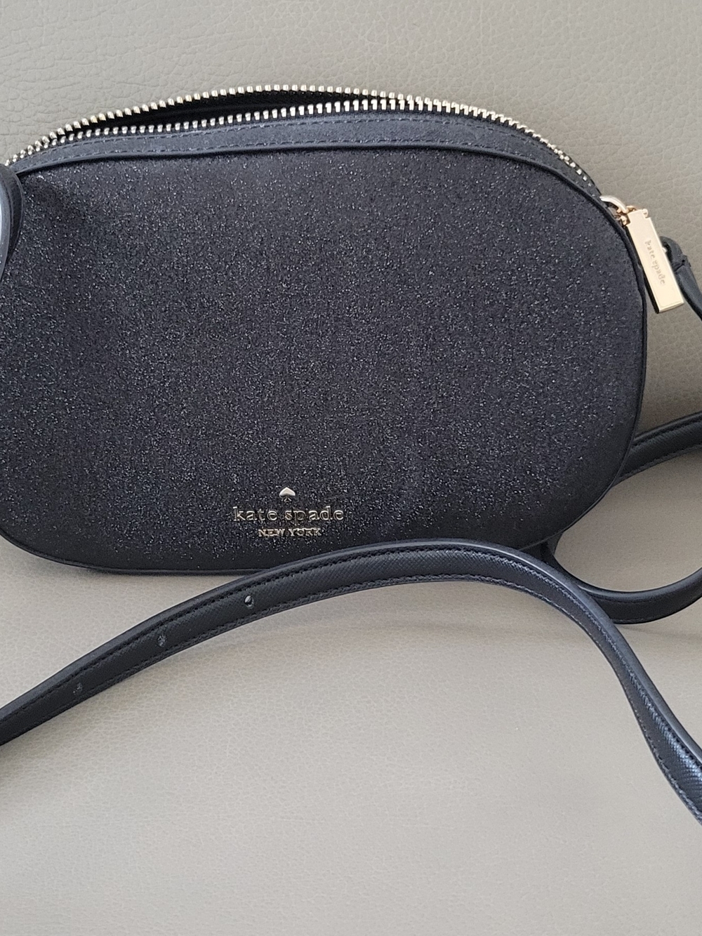 kate spade Black Glitter Crossbody Bag